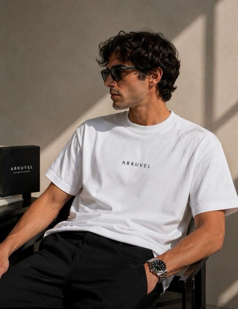 Private label heavyweight %100 cotton oversize t-shirt manufactured by Alle Textile