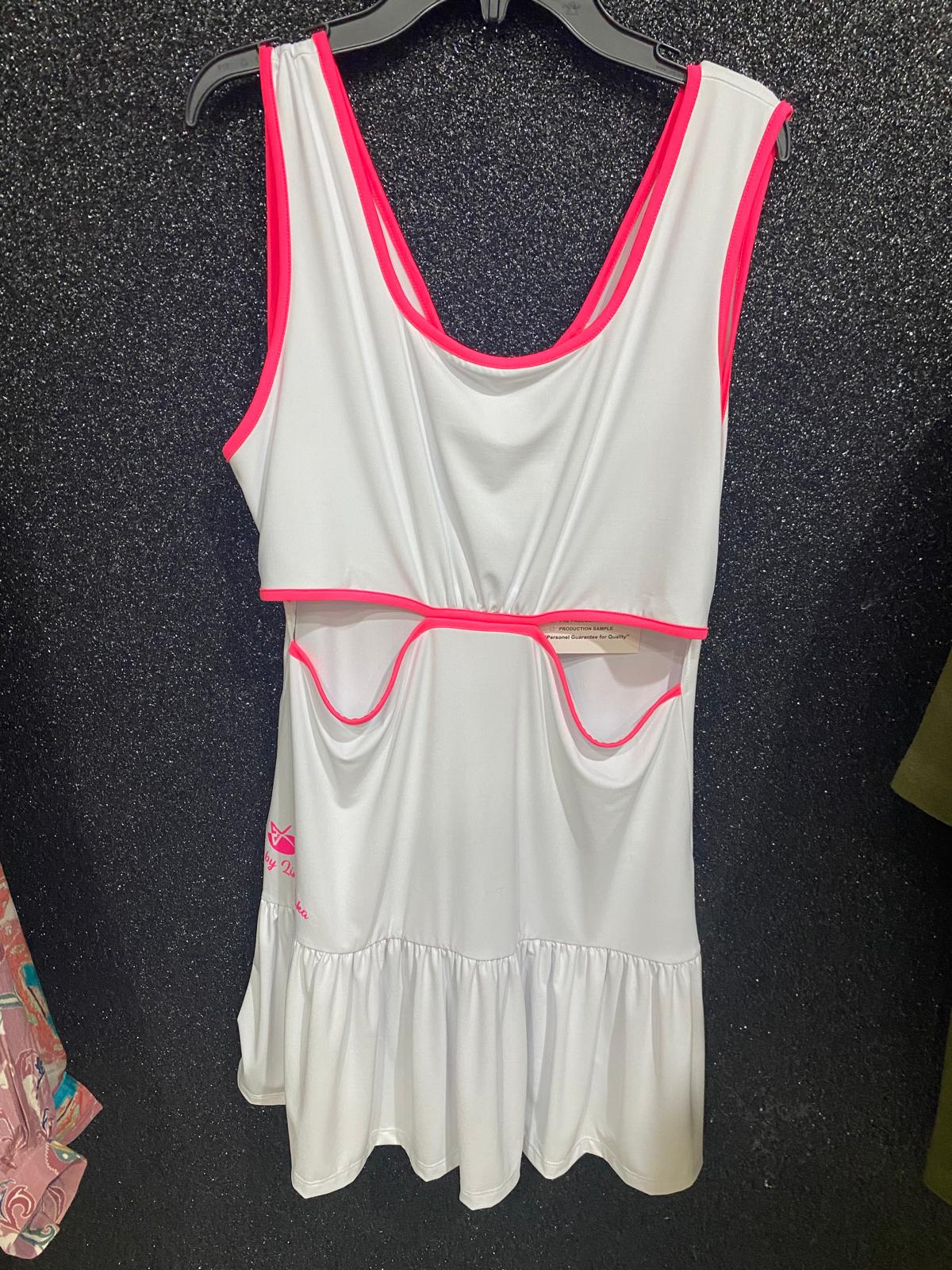 Activewear dress made from performance stretch fabric, offering a body-contouring fit, comfort, and freedom of movement.